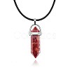 Natural Red Jasper Pendant Necklaces IC1467-5-1