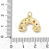 Brass Micro Pave Cubic Zirconia Pendants X-KK-U058-40G-3