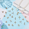 24Pcs 12 Styles Alloy Crystal Rhinestone Pendants FIND-WR0012-69-4