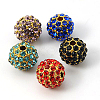 Alloy Rhinestone Beads RB-A034-12mm-G-1