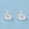 Brass Ear Nuts KK-P001-75S-2
