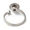 Rotatable Cat Eye Open Ring with Cubic Zirconia RJEW-Q776-01G-02-5