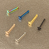 304 Stainless Steel Star Nose Bone Rings WGFF656-02-3