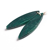 Natural Malachite Pendants X-G-G827-01C-3