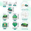 DIY Saint Patrick's Day Wood Dangle Earrings Making Kit DIY-TA0009-17-3