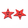Natural Poplar Wood Pendants WOOD-D010-11A-2
