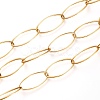 PVD Vacuum Plating 304 Stainless Steel Paperclip Chains CHS-O008-01G-1