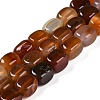 Natural Red Agate Beads Strands G-M403-D05-01-2