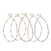 Natural Mixed Stone Faceted Round Beaded Necklaces NJEW-JN06430-2