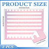 2Pcs Acrylic Wall Mounted Jewelry Display Stands for Earrings Necklaces Bracelets Rings OACR-BC0001-28-2