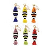 TOHO Glass Seed Beaded & Natural Cultured Freshwater Pearl Pendnats PALLOY-MZ01377-1