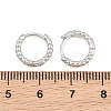Brass Huggie Hoop Earrings KK-CBA8324-18D-P-4