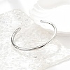 Non-Tarnish 304 Stainless Steel Simple Thin Cuff Bangles BJEW-P296-02P-5