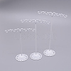 Solid Iron Plating Earring Display Stand Sets EDIS-WH0009-02B-2