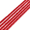 Transparent Glass Beads Strands GLAA-C019-01A-16-1