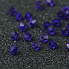 Faceted Bicone Imitation Crystallized Crystal Glass Beads X-G22QS072-4