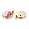 Brass Micro Pave Clear Cubic Zirconia Pendants KK-C100-16G-02-2
