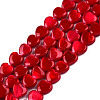 Spray Painted Natural Freshwater Shell Beads Strands SHEL-N026-69A-1
