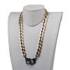 Personalized CCB Plastic Curb Chain Necklaces NJEW-JN02881-01-5