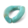 Acrylic Curb Chains Finger Rings RJEW-JR00311-01-3