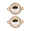Alloy Enamel MAKKAH Links Connector Charms FIND-K030-01B-01-1