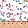 6/0 Baking Paint Transparent Fringe Glass Seed Beads SEED-N006-06-4