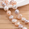 Natural Pearl Nuggets Beaded Necklace NJEW-P126-B-01C-01-2
