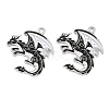 Alloy with Black Enamel Pendants AL-CBA2919-02P-09-1