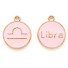 Alloy Enamel Pendants X-ENAM-S124-01A-09K-1