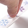 Christmas Themed Flat Round Roll Stickers X-DIY-B045-04B-4