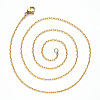 PVD Vacuum Plating 304 Stainless Steel Cable Chain Necklace NJEW-S420-008C-G-3