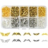 242Pcs 2 Colors Tibetan Style Alloy Beads TIBEB-FS0001-08-1