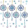 DIY Christmas Snowflake Pendant Decoration Diamond Painting Kits WG77635-01-1