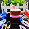 DELORIGIN 40Pcs 4 Style Anti-Lost Silicone Rings Holder SIL-DR0001-03-7