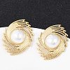 304 Stainless Steel Stud Earrings EJEW-G423-31D-G-1