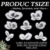 16Pcs 2Bags Polyester Clothing Patches PATC-FG0003-83A-2