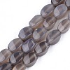 Natural Grey Agate Beads Strands G-S359-125-1