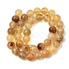 Natural Yellow Fluorite Beads Strands G-K340-A03-10mm-02-3