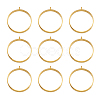 Alloy Open Back Bezel Big Pendants PALLOY-TA0021-01G-1