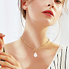 2Pcs 2 Colors Natural Pearl Beaded Pendant Neckaces Set NJEW-AN0001-16-6