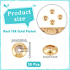 50Pcs Brass Beads KK-UN0005-64-3