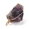 Natural Mixed Gemstone Pendants PALLOY-JF00914-6