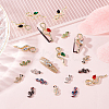 20Pcs 10 Style Alloy Rhinestone Cabochons MRMJ-OC0003-56-4