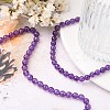 Natural Amethyst Beads Strands G-C073-6mm-3-6