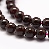 Natural Garnet Bead Strands X-G-P217-33-6mm-3