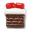 Christmas Opaque Resin Cabochons LS-RESI-K027-21H-1