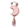 Natural Rose Quartz Big Pendants G-M383-25C-3