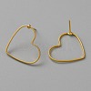 Golden Brass Hollow Geometric Stud Earrings EJEW-WH0012-127J-2