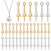 60Pcs 2 Colors Brass Peg Bails KK-PH0006-06-1