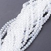 Glass Beads Strands GR4mm01Y-AB-1